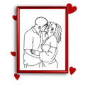 Wall Line Art Personalizat - Tablou