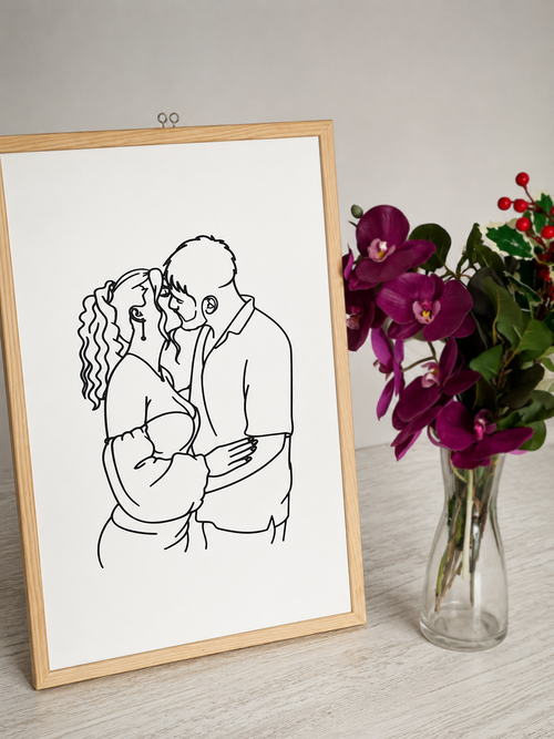 Wall Line Art personalizat